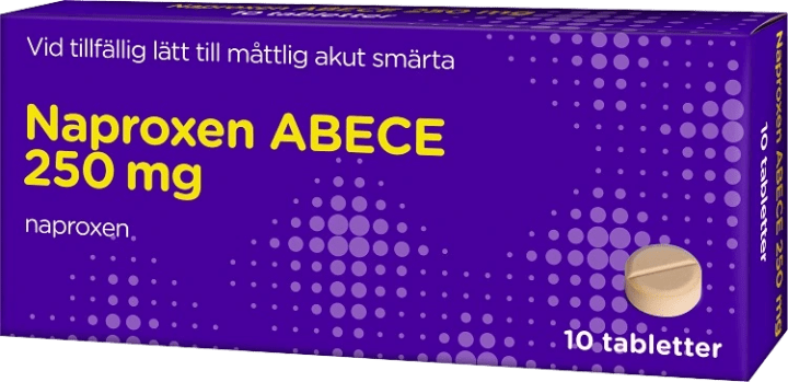 Naproxen ABECE tablett 250 mg 10 st ABECE