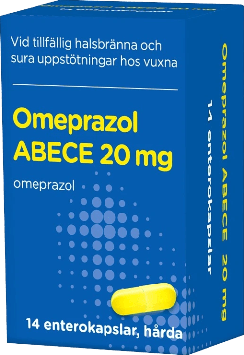 Omeprazol ABECE Enterokapsel hård 20 mg 14 st burk ABECE