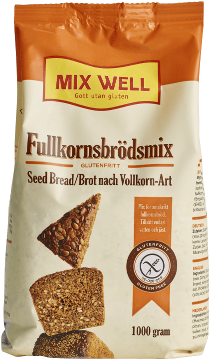 MixWell Fullkornsbrödmix Glutenfri 1000 g MixWell
