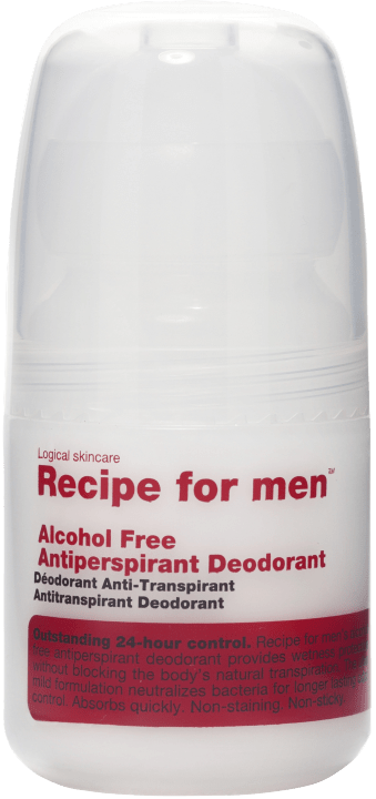 Recipe for Men Alcohol Free Antiperspirant Deodorant 60 ml Recipe for Men