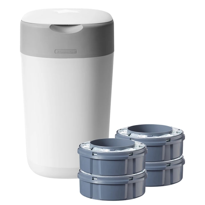 Tommee Tippee Sangenic Twist & Click Blöjhink Vit + 4 Refill Tommee Tippee