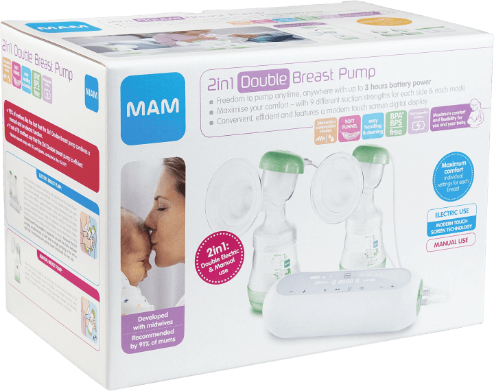 MAM 2 in 1 Double Electric Breast Pump Mam