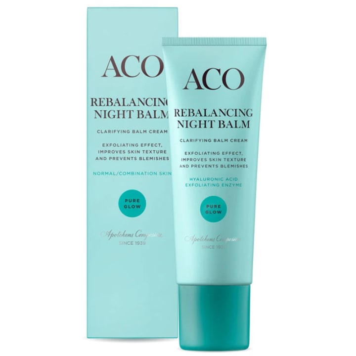 ACO Face Pure Glow Rebalance Night Balm Parfymerad 50 ml ACO