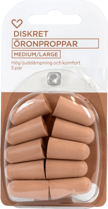 Hjärtats öronproppar medium/large 5 par Hjärtats