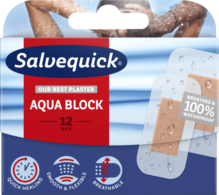Salvequick Aqua Block 12 st Salvequick