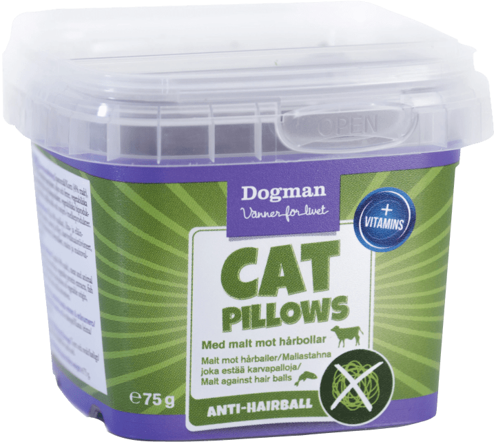 Dogman Cat Pillows Anti-hårboll 75 g Dogman