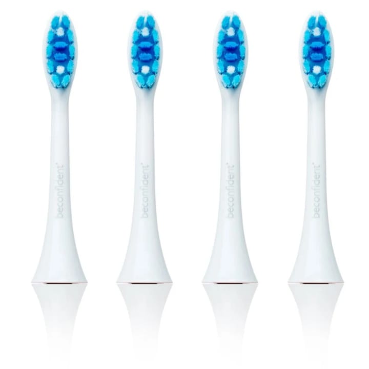 Beconfident Sonic Whitening Tandborsthuvud Vit 4-pack Beconfident