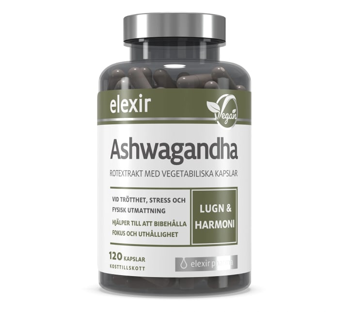 Elexir Ashwagandha 120 vegetabiliska kapslar Elexir Pharma
