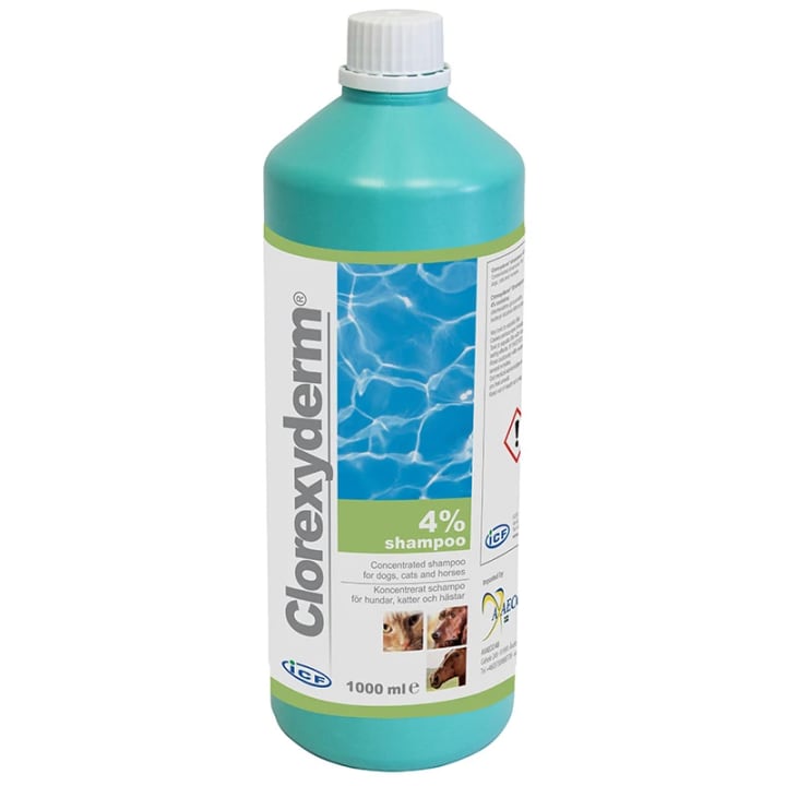 ICF Clorexyderm Shampoo 4% Koncentrerat 1000 ml Icf