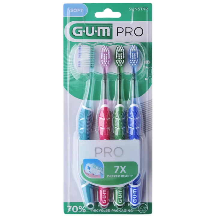 GUM Technique PRO mjuk tandborste 4st Gum