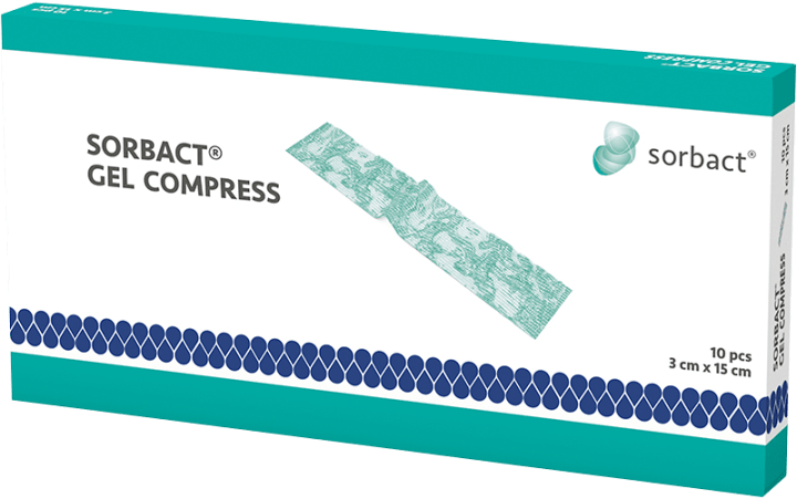 Sorbact Gel Compress  3x15 cm Sorbact