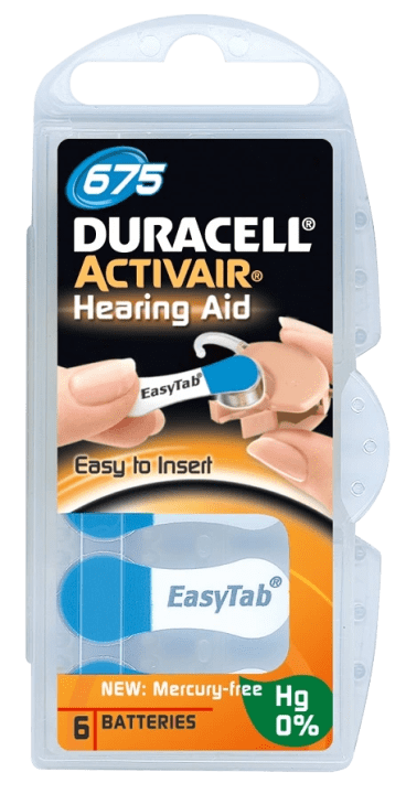 Duracell Activair batteri typ 675 6 st Duracell