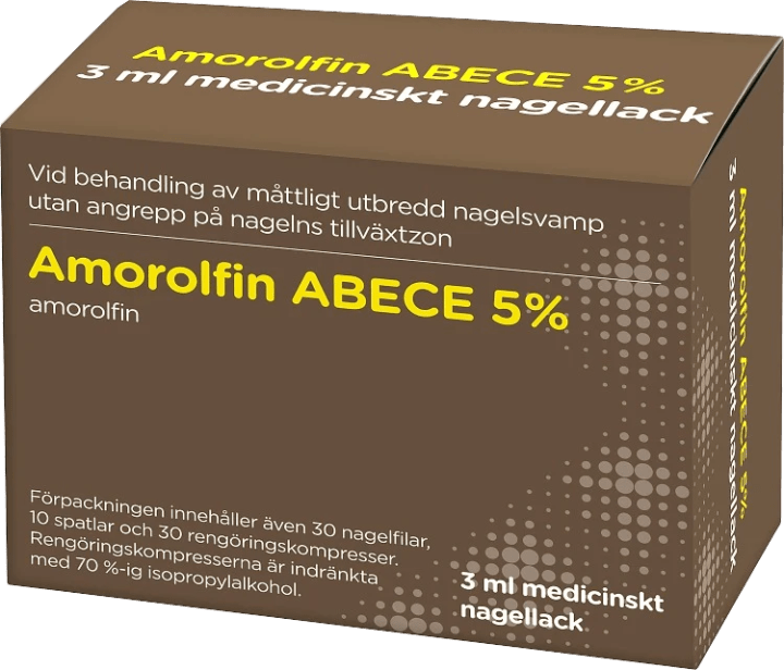 Amorolfin ABECE Medicinskt nagellack 5% 3 ml ABECE