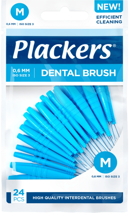 Plackers Dental Brush M 0,6 mm 24 st Plackers