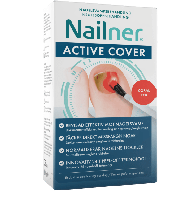 Nailner Active Cover Coral Red Nagelsvampsbehandling 30 ml Nailner