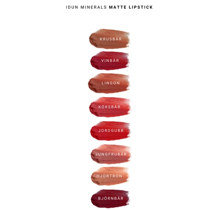 IDUN Minerals Matte Lipstick 4 g Jordgubb IDUN Minerals