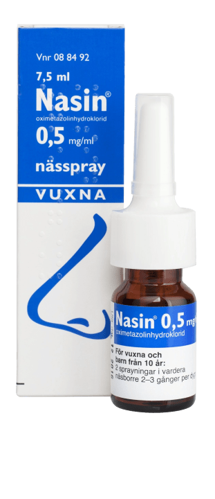 Nasin nässpray 0,5 mg/ml 7,5 ml Nasin