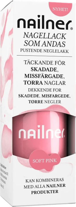 Nailner Nagellack som andas 8 ml Soft Pink Nailner