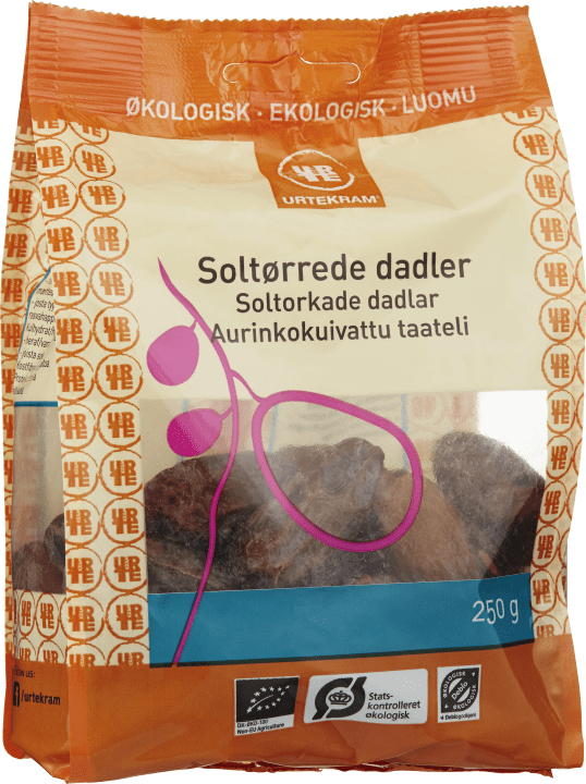 Urtekram Soltorkade Dadlar Eko 250 g Urtekram