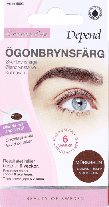 Depend Ögonbrynsfärg Mörkbrun Depend