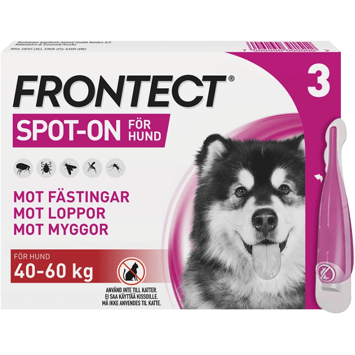 Frontect 40-60 kg Spot-on, lösning Spot-on applikator, 3st (3x6ml) Frontline