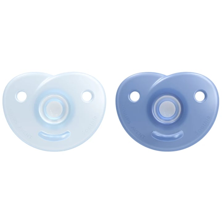 Philips Avent Soothie Napp för Nyfödda 0-6 mån Blå 2-pack Philips Avent