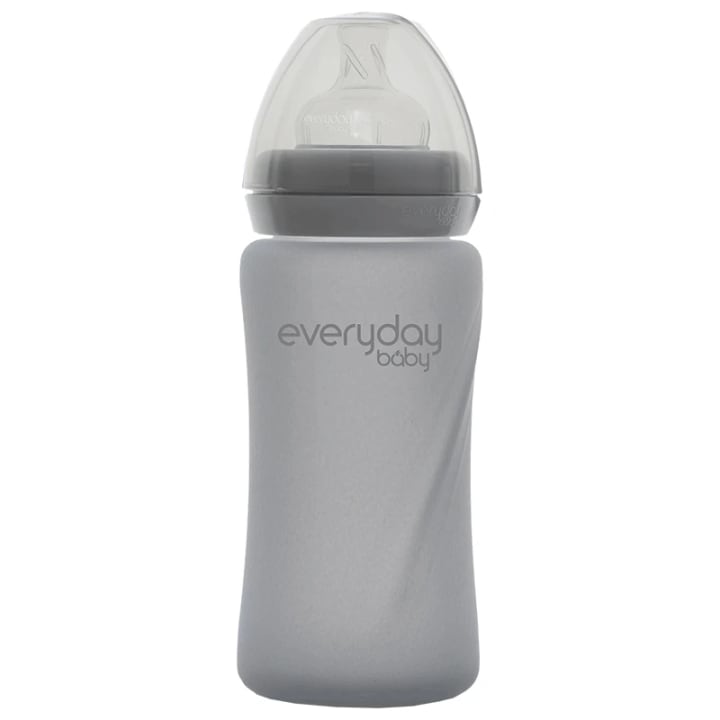 Everyday Baby Nappflaska Glas Healthy + Quiet Grey 240 ml Everyday Baby