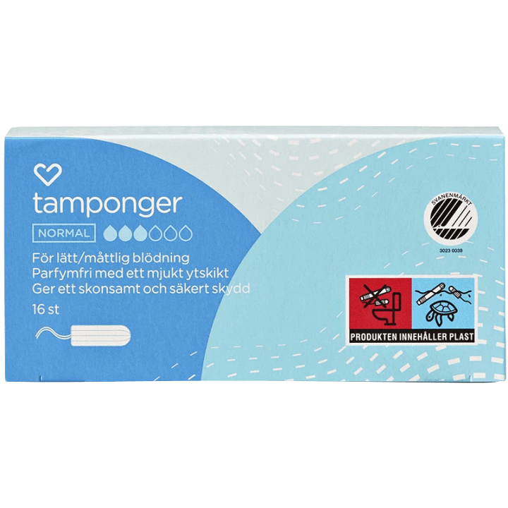 Hjärtats tamponger Normal 16st Hjärtats