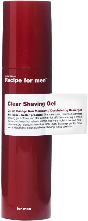 Recipe for Men Clear Shaving Gel 100 ml Recipe for Men