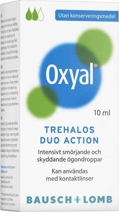 Oxyal Trehalos Duo Action Ögondroppar 10ml Oxyal