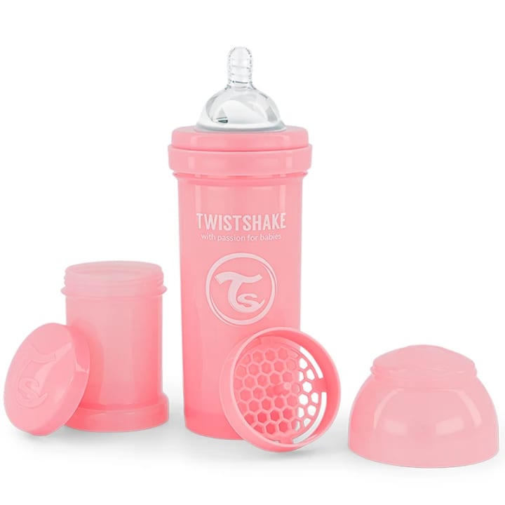 Twistshake Anti-Colic nappflaska 260 ml Pastell Rosa Twistshake