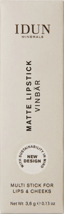 IDUN Minerals Matte Lipstick 4 g Vinbär IDUN Minerals