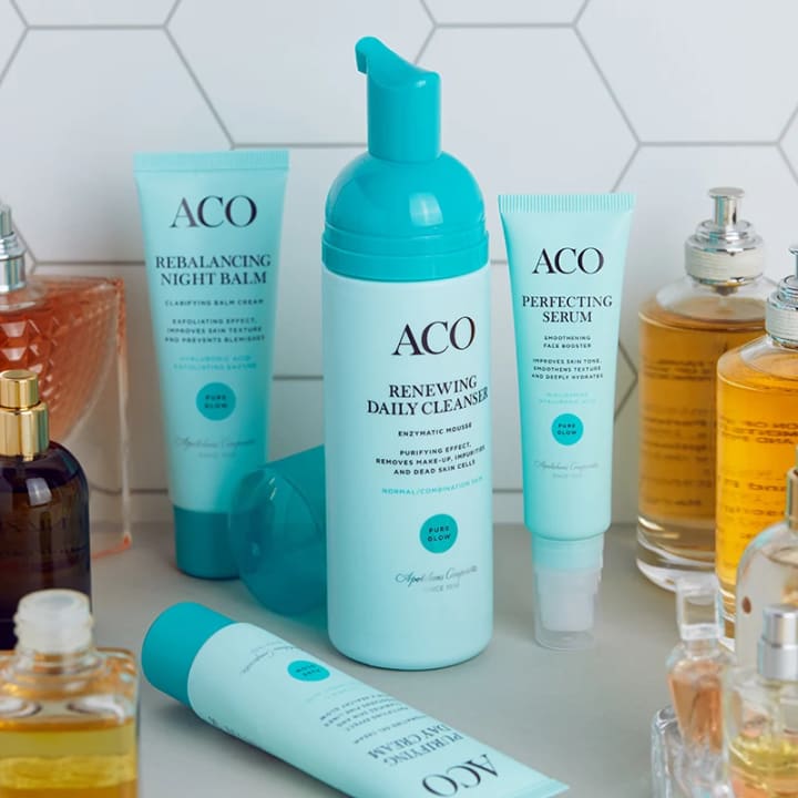 ACO Face Pure Glow Rebalance Night Balm Parfymerad 50 ml ACO