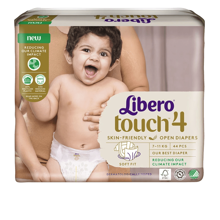 Libero Touch 4 Öppen Blöja 7-11 kg, 44 st Libero