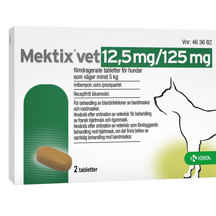 Mektix vet Filmdragerad tablett 12,5mg/125mg Blister, 2tabletter Mektix vet