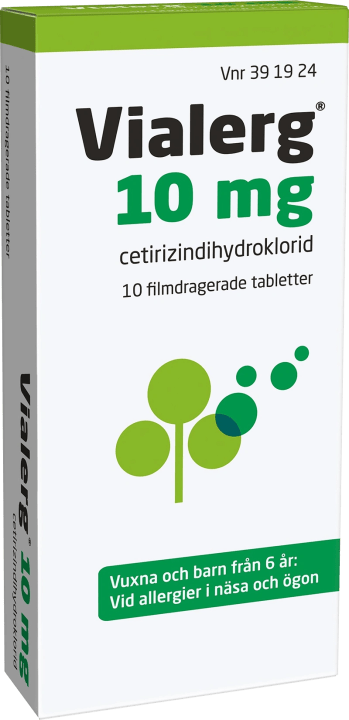 Vialerg Orifarm filmdragerad tablett 10 mg 10 st Orifarm