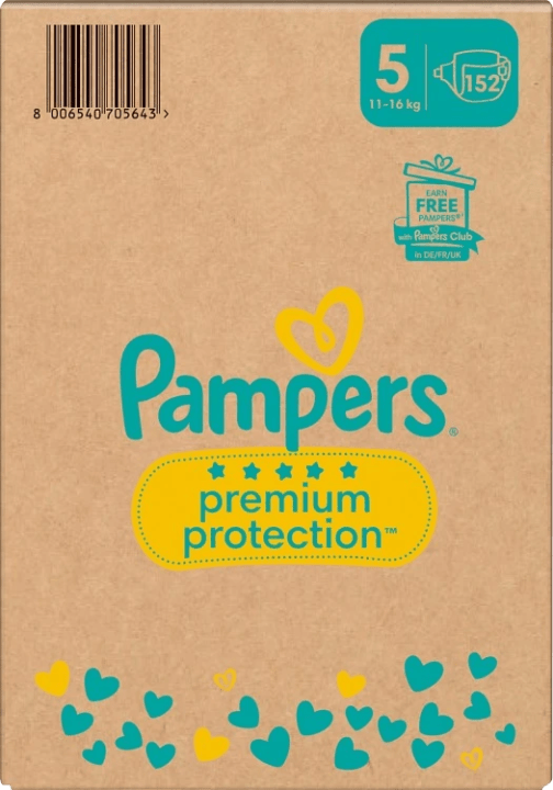 Pampers Premium Protection S5 11-16kg 152st Pampers