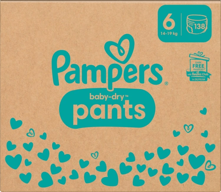 Pampers Baby-Dry stl 6 15 kg+ 138 st Pampers