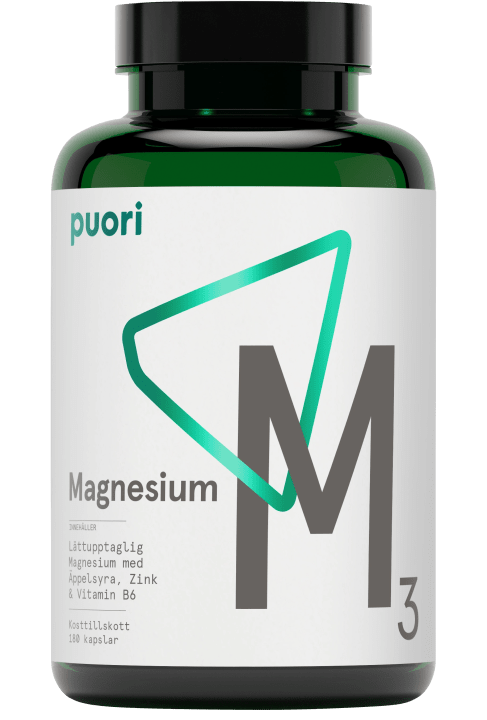 Puori M3 Magnesium & Zink 180 kapslar Puori