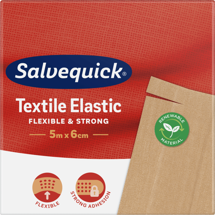 Salvequick Textile Elastic 5 m x 6 cm Salvequick