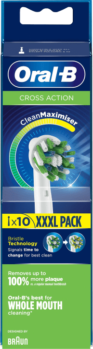 Oral-B Cross Action Borsthuvud 10 st Oral-B
