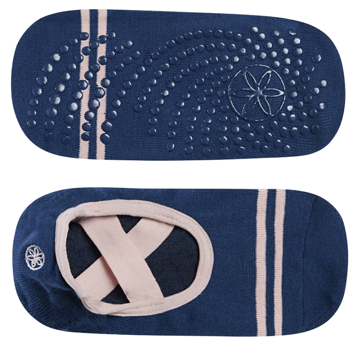 Gaiam Grippy Yoga Barre Socks Indigo Gaiam