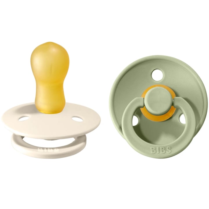 BIBS Colour Latex Size 3 Ivory/Sage 2-pack Bibs
