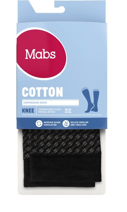 Mabs Cotton Knee Black/Grey 1 par M Mabs