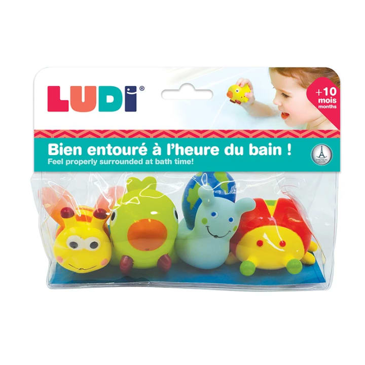 LUDI Badleksaker Insekter 4 st Ludi