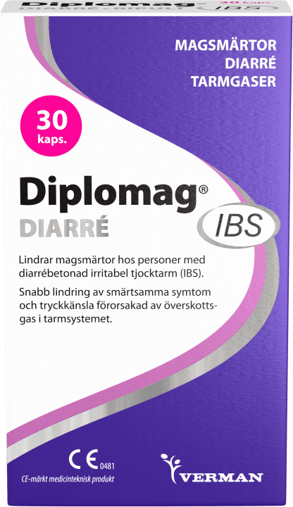 Diplomag IBS Diarré Kapslar 30 st Diplomag