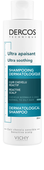 Vichy Dercos Ultra Soothing Shampoo normalt/fett hår 200 ml Vichy