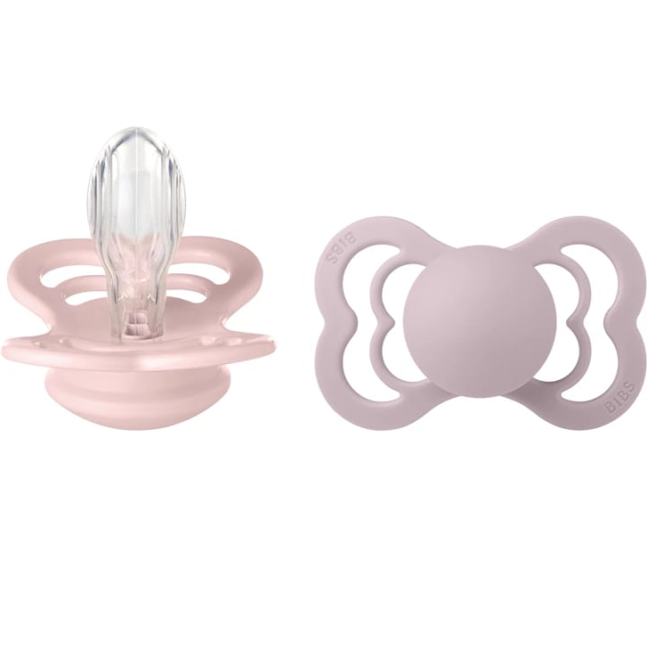 BIBS Supreme Silicone Blossom/Dusky Lilac 2-pack Size 2 Bibs