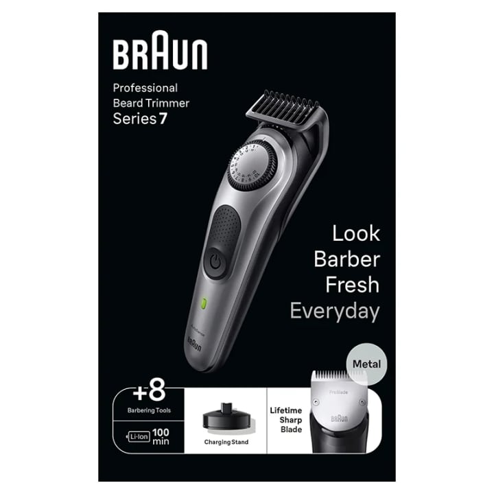 Braun Skäggtrimmer BT7420 Svart/Grå Braun