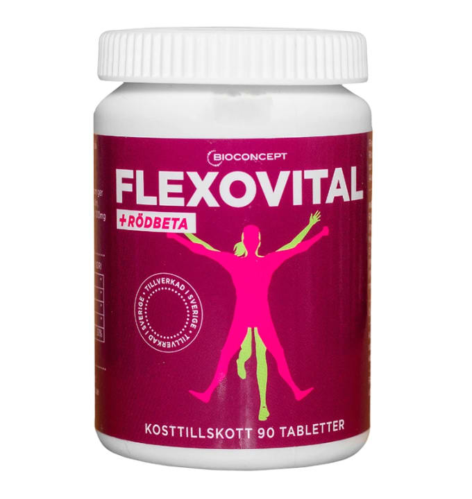 Flexovital + Rödbeta Burk Tablett 90st Flexovital